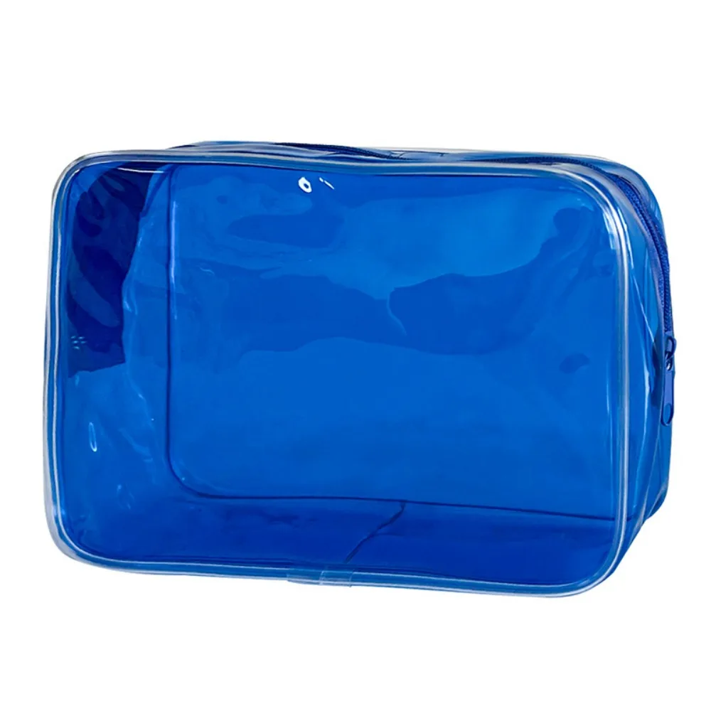 

Travel Colorful Cosmetic Bag Transparent PVC Jelly Wash Bag Large Capacity Makeup Pouch Cosmetics Organizer