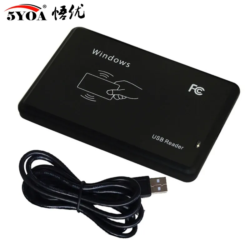  5YOA RFID Reader USB Port EM4100 TK4100 125khz ID Contactless Sensitivity Smart Card Support Window System Linux 