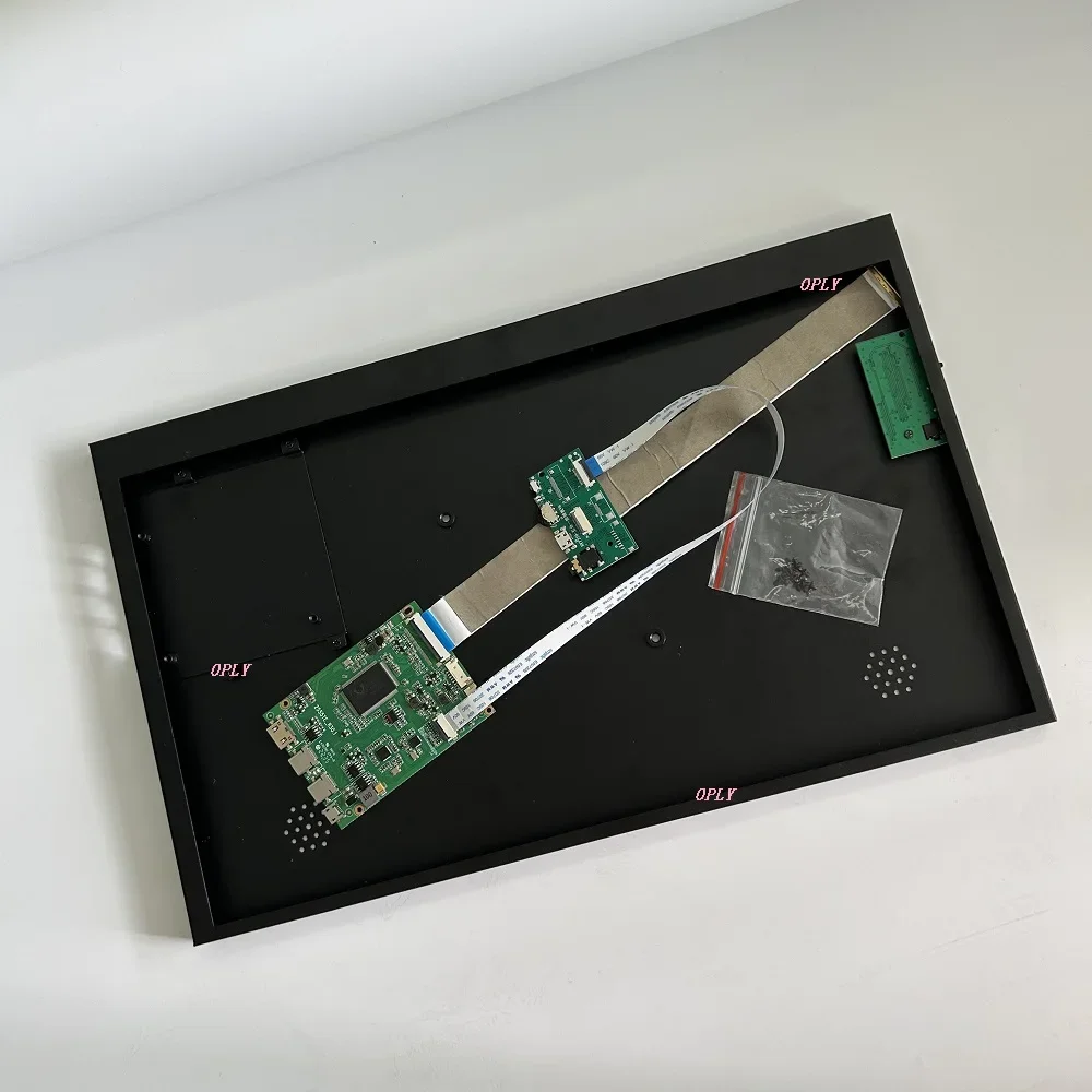 

EDP controllor board 2 Type-c Micro USB Mini HDMI-compatible with Ultra-thin metal case for LP156WF6 15.6" 1920×1080 panel