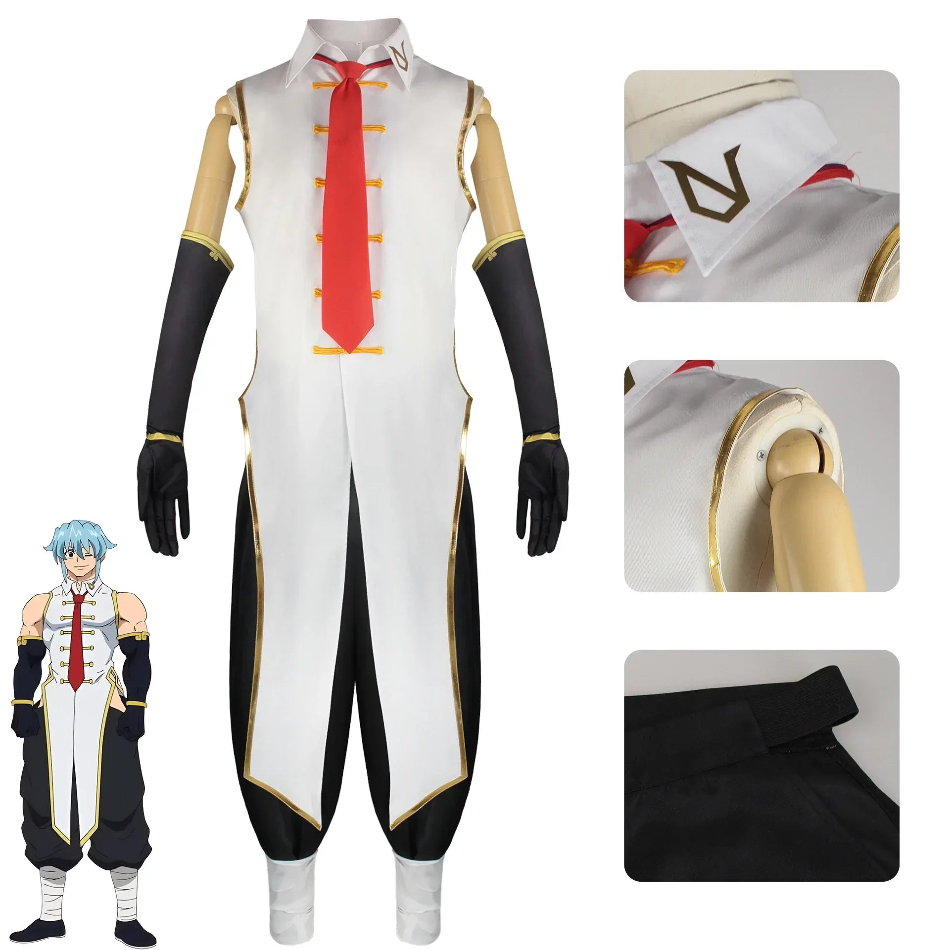 Disfraz de uniforme de Anime para hombre y mujer, traje de Anime de Undead, Unluck, Andy, Fuuko, Izumo, chaqueta, pantalones, monos de Pokemon, disfraz de Halloween