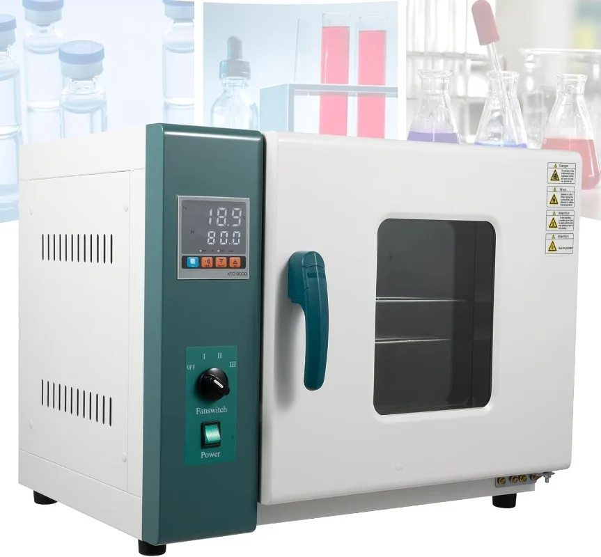 

Горизонтальная электрическая сушильная печь 220 В 1000 Вт, 45 л/12 галлонов, лабораторная сушильная печь с принудительной конвекцией воздуха