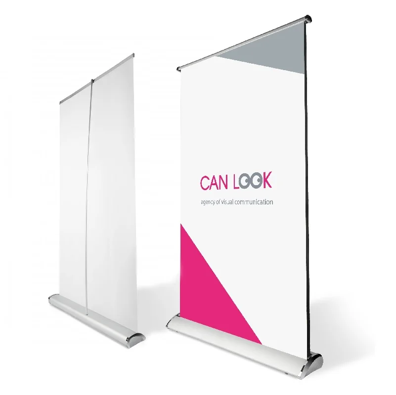 

【Hot】Hot Sale Portable Advertising Base Rollup Banner Stand 85 X 200cm Wide Base Pop up Banner Teardrop Base Roll up Bann