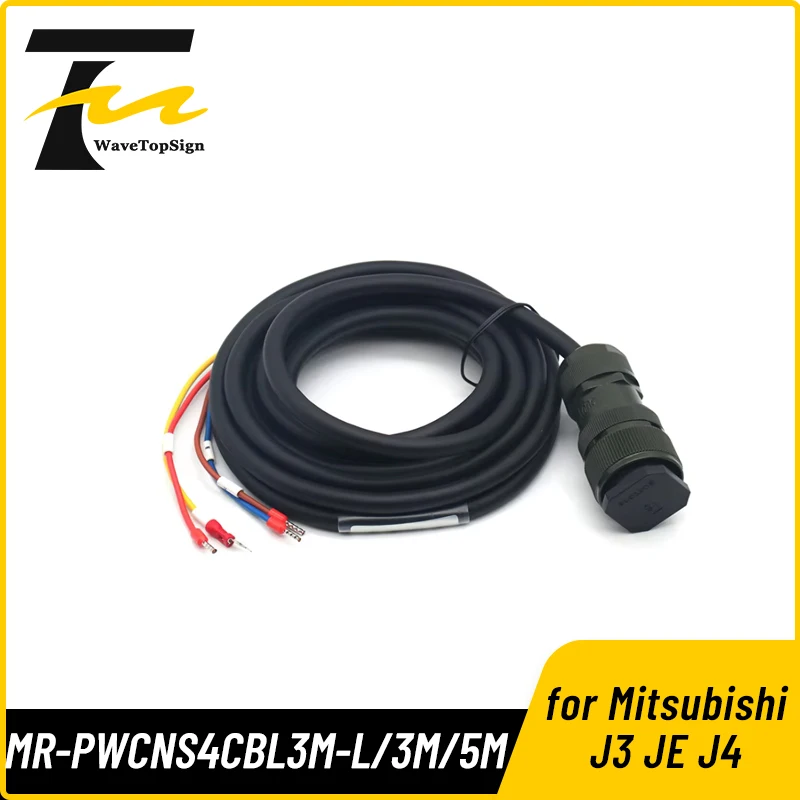 High Power servo motor Power cable MR-PWCNS4CBL3M-L MR-PWCNS4CBL5M-L MR-PWCNS4CBL10M-L for Mitsubishi J3 JE J4 Serial