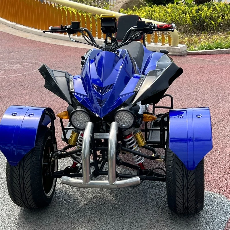 Motorcycle ATV Automatic 200cc Inverted Tricycle ATV Chain Drive 4-Stroke Electric Start 2WD