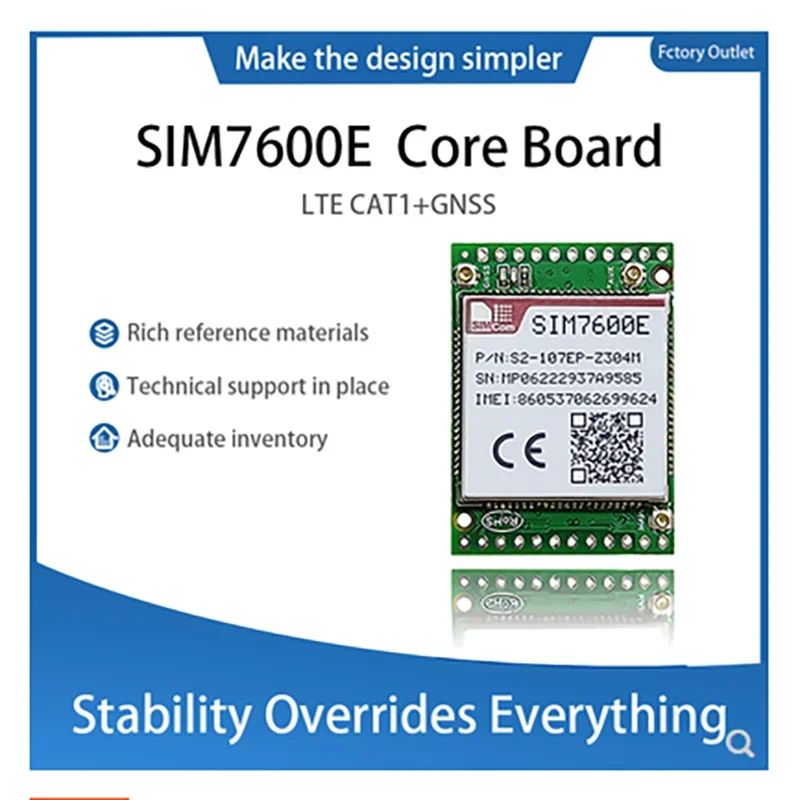 

SIM7600E Плата разработки SIMCOM SIM7600E LTE CAT1+GNSS