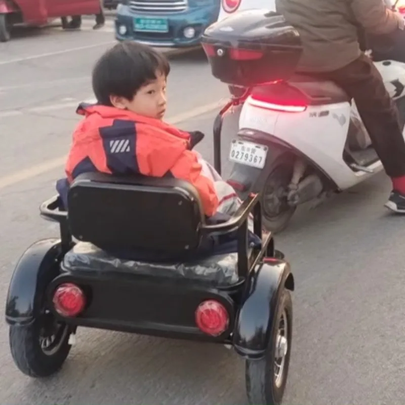 Metal Outdoor Electric Bicycle Trailer, Electric Bicycle Accessories
