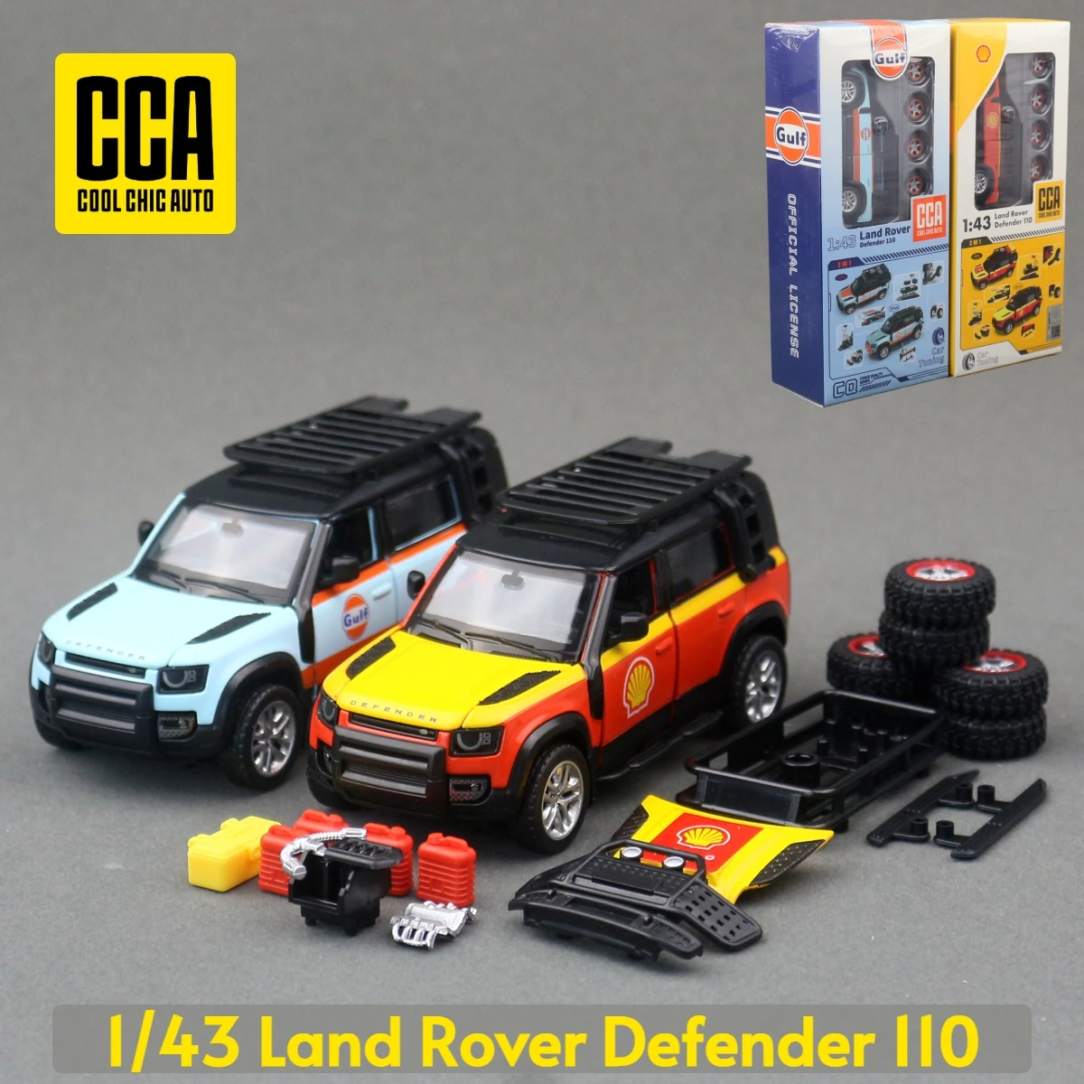 

1/43 Land Rover Defender Toy Car CCA Assembly Model Kit Diecast Alloy Miniature Free Wheels Collection Gift For Boys Children
