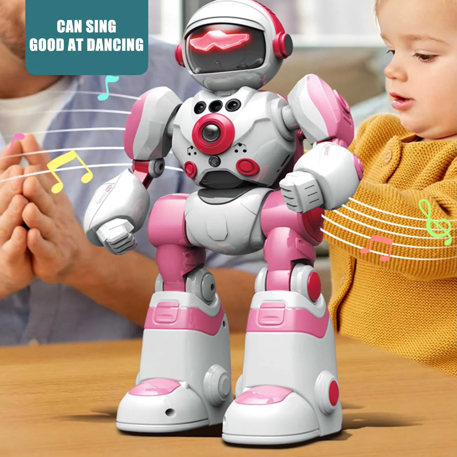RC Robot Intelligent Gesture Sensing Programming Robot Music Dancing Recording Electric Interactive Toy Kid Birthday Gifts