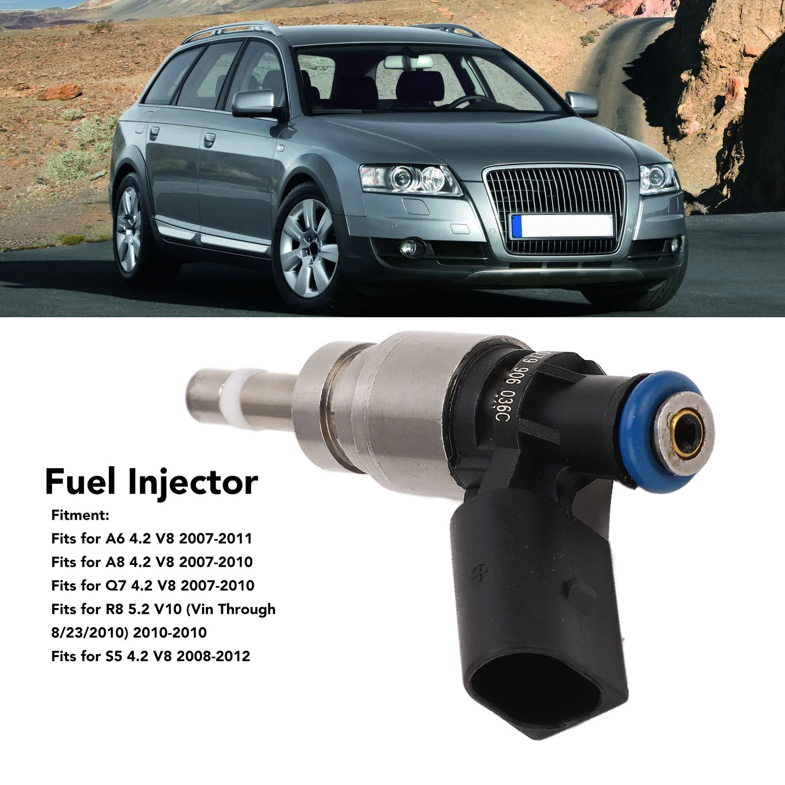 

Car Fuel Injector FJ886 Fuel Injector 079906036C Car Engine Fuel Injector Nozzle Fit for S5 4.2 V8 Fuel Injector Nozzle