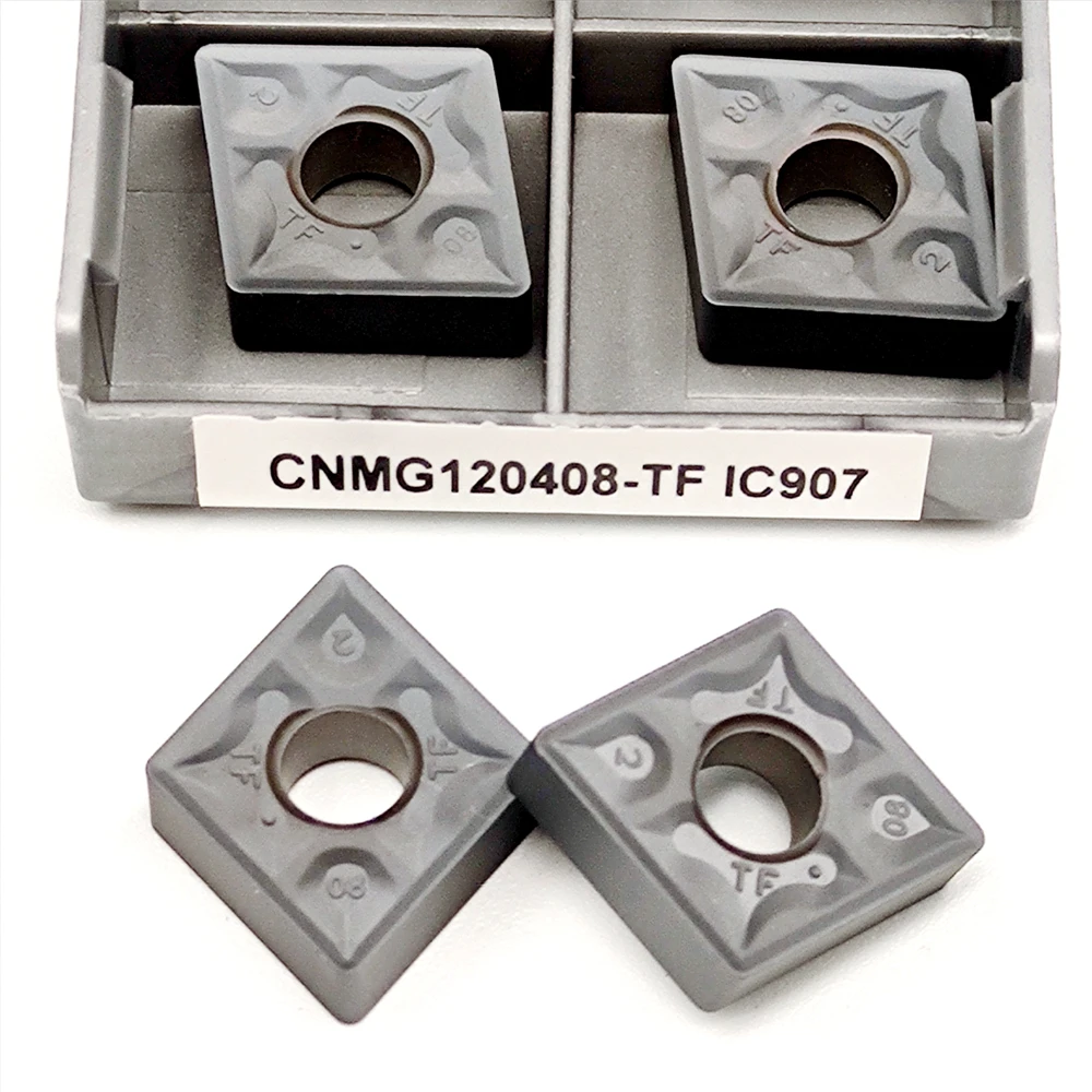 CNMG 120408   CNMG 120404   Sisipan Pembubutan Karbida IC908 IC907 Alat Bubut CNC Sisipan Pemotong Berkualitas Tinggi untuk Pembubutan Eksternal