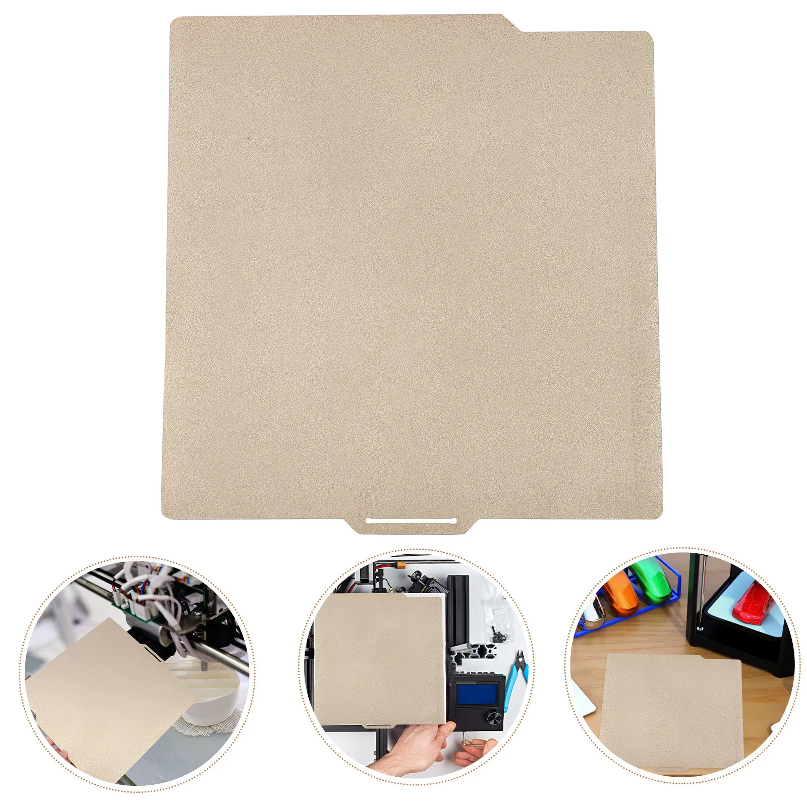 

Double-Sided Pei Steel Build Plate for 3D Printer Hot Bed Replacement Metal Sheet High-Durability Iron Platform Easy Release