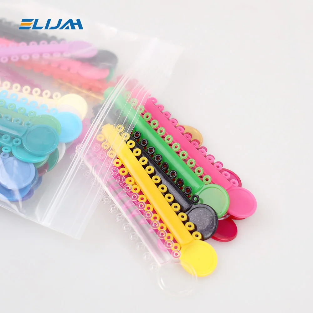 40Pcs/Bag Dental Orthodontics Elastic Ligature Ties Rubber Bands Braces Teeth Treatment Dentist Materials