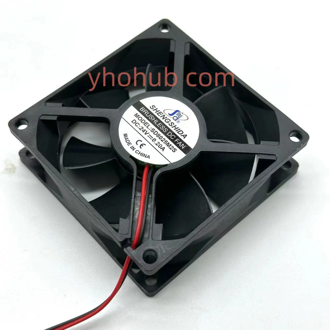 

SHENGSHIDA SD8025M2S Server Cooling Fan DC 24V 0.20A 80x80x25mm 2-wire