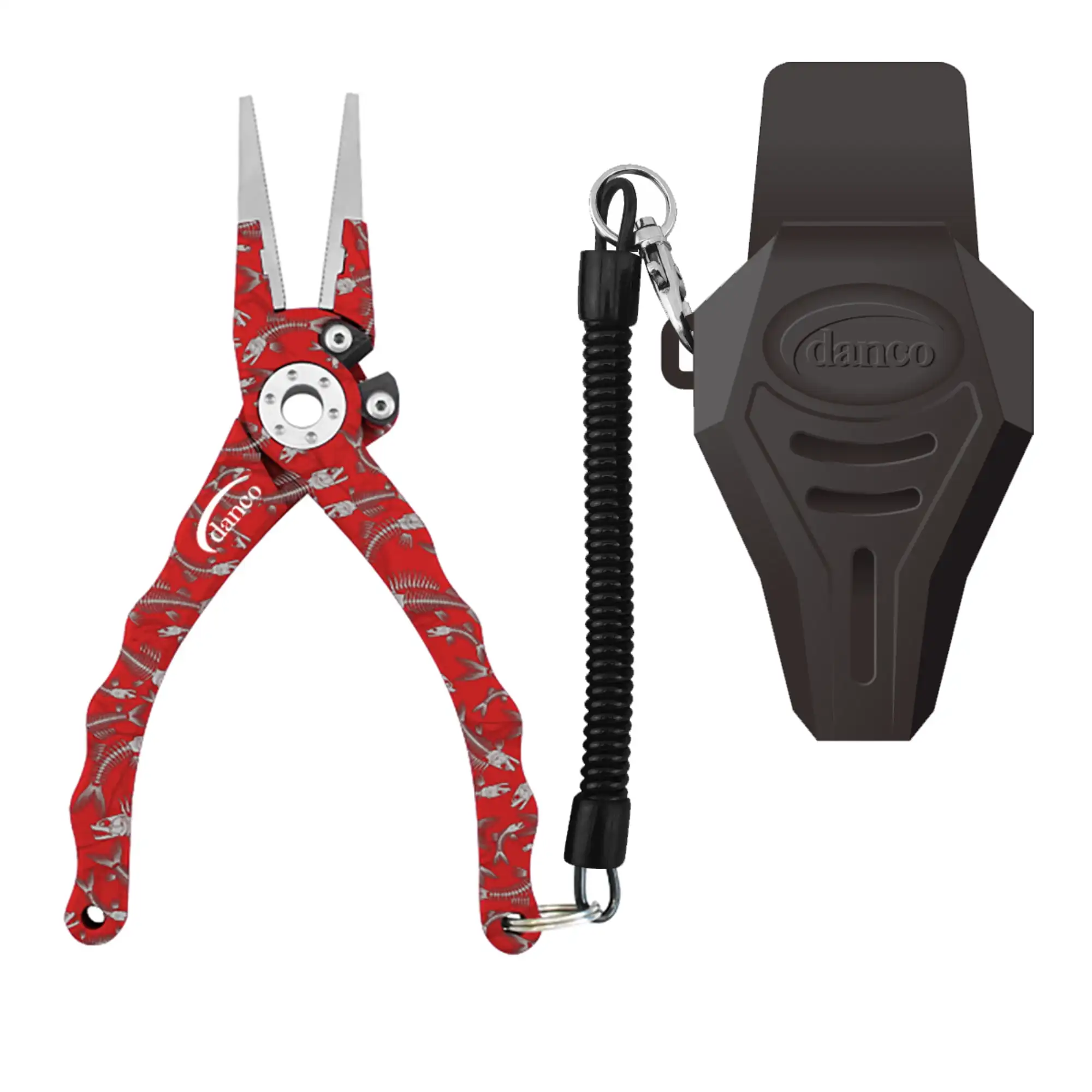 

Sports Admiral Tournament Trap Clam 7.5 Aluminum Pliers, Red Fish Bone