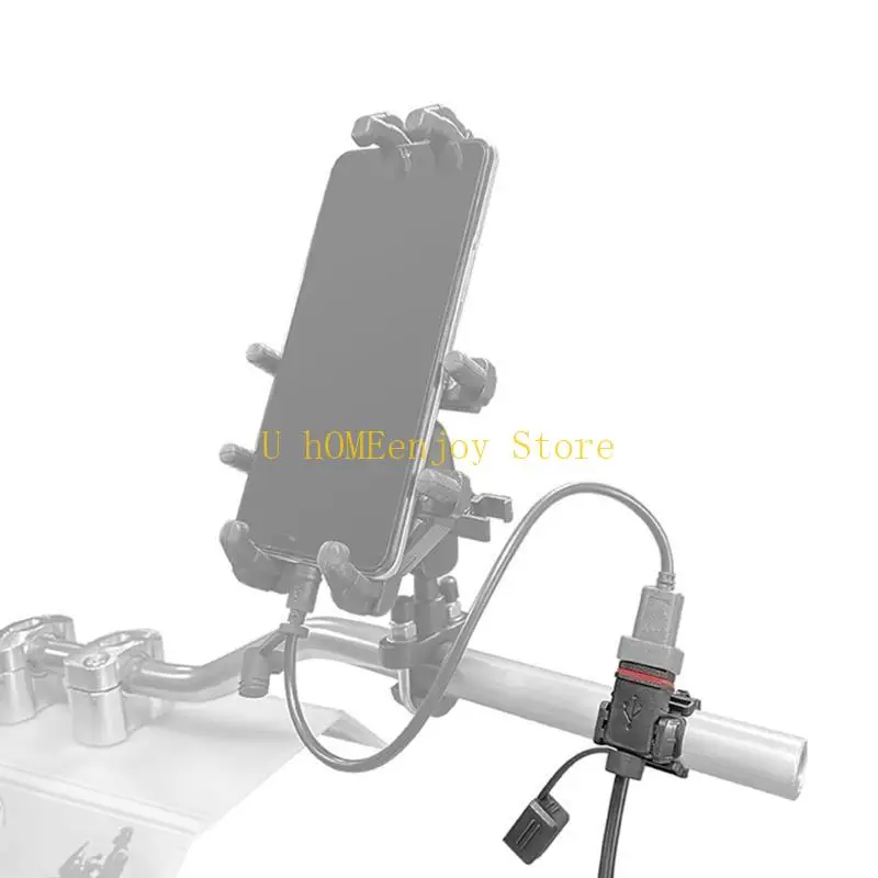 B0KF Waterproof Motorcycle 5V/9V/12V/3.4-A USB Output 5V3A/9V2.77A PD Output