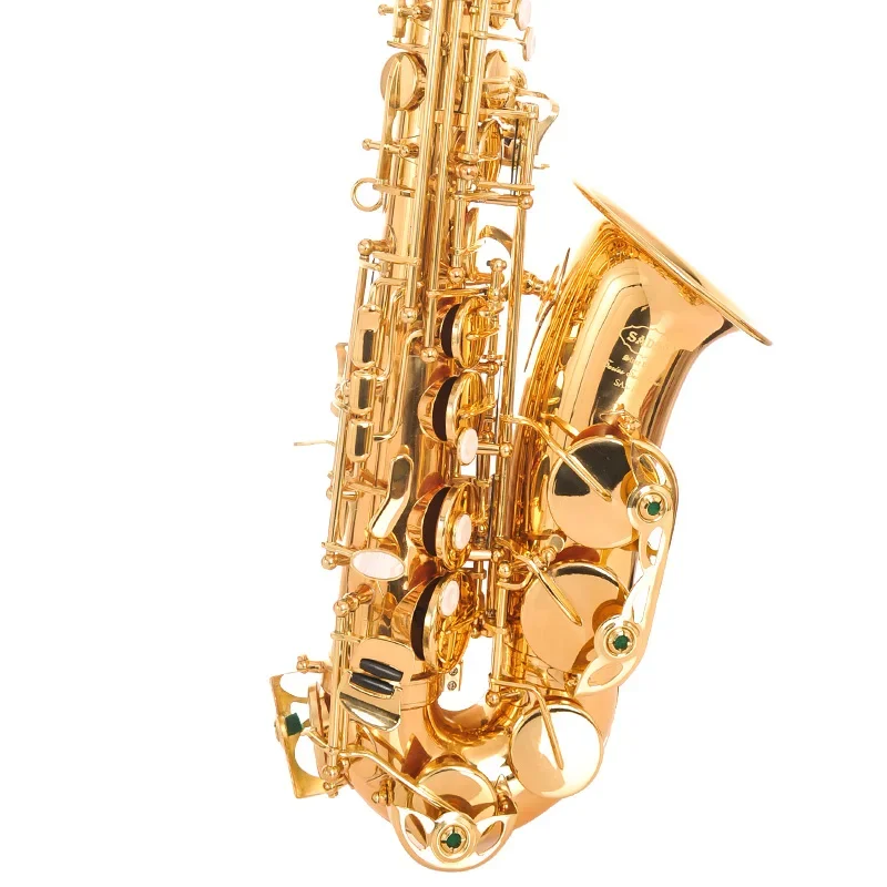 Wholesale Professional Saxophone E-flat Alto Saxophone Instrument Double Flute Head Configuration Classic Gold Style