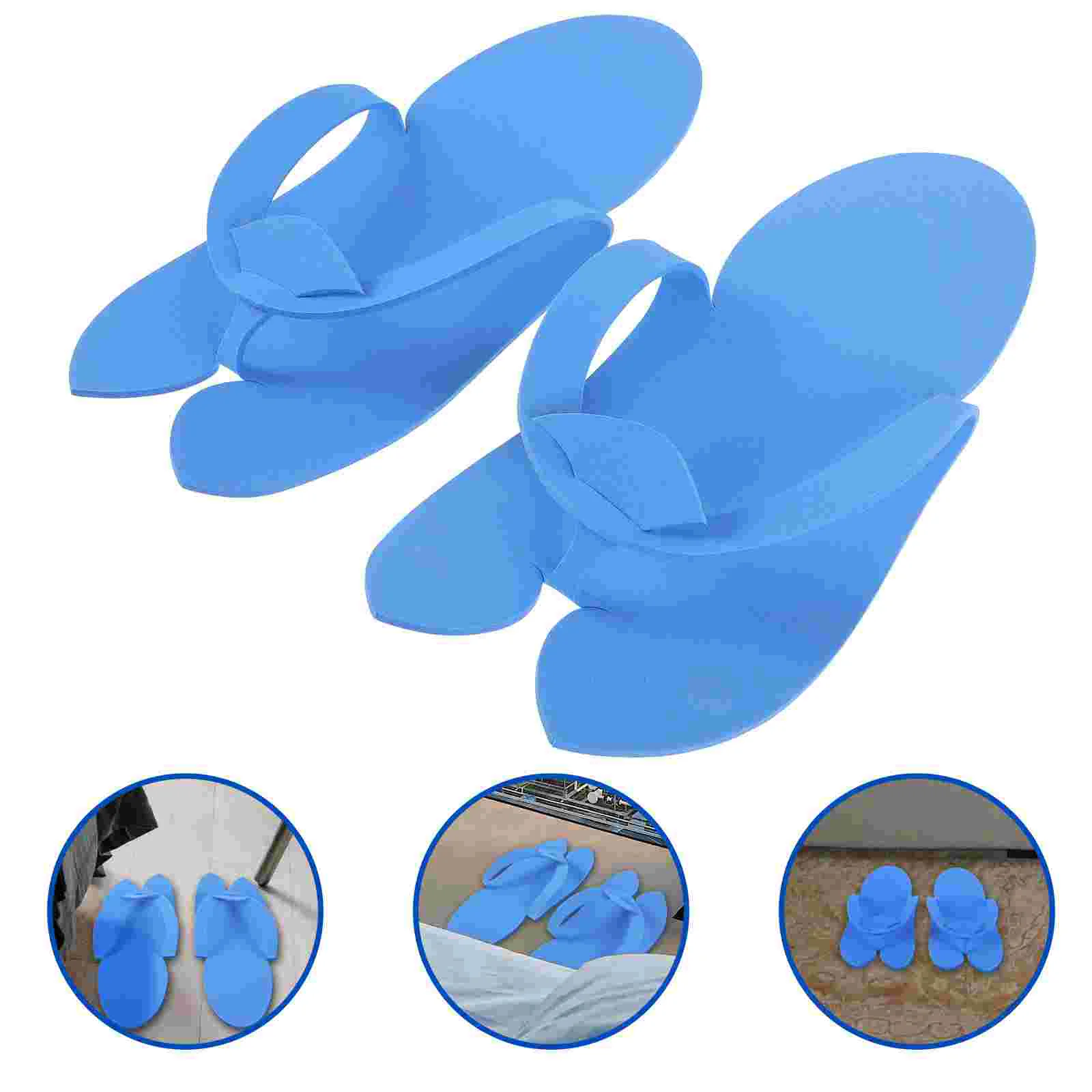 Flip-flops for Men Foam Slippers Beach Sandals Manicure Footwear Nail Salon Mens