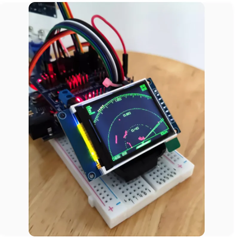 Imagem -04 - Arduino Simulação Radar Maker Ultrasonic Decoração Kit de Aprendizagem para Alunos do Ensino Médio Diy