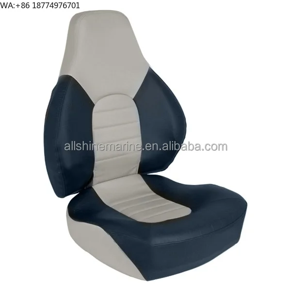 Marine Accessories Grey Blue Red High Back Fish Pro Plastic Frame Folding Boat Seat for Boat Inflatable Boat