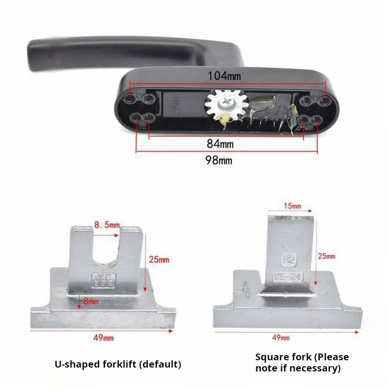 1PCS Window Handle Broken Bridge Aluminum Alloy Doors Windows Internal Opening Internal Reversing Handle Hardware Accessories