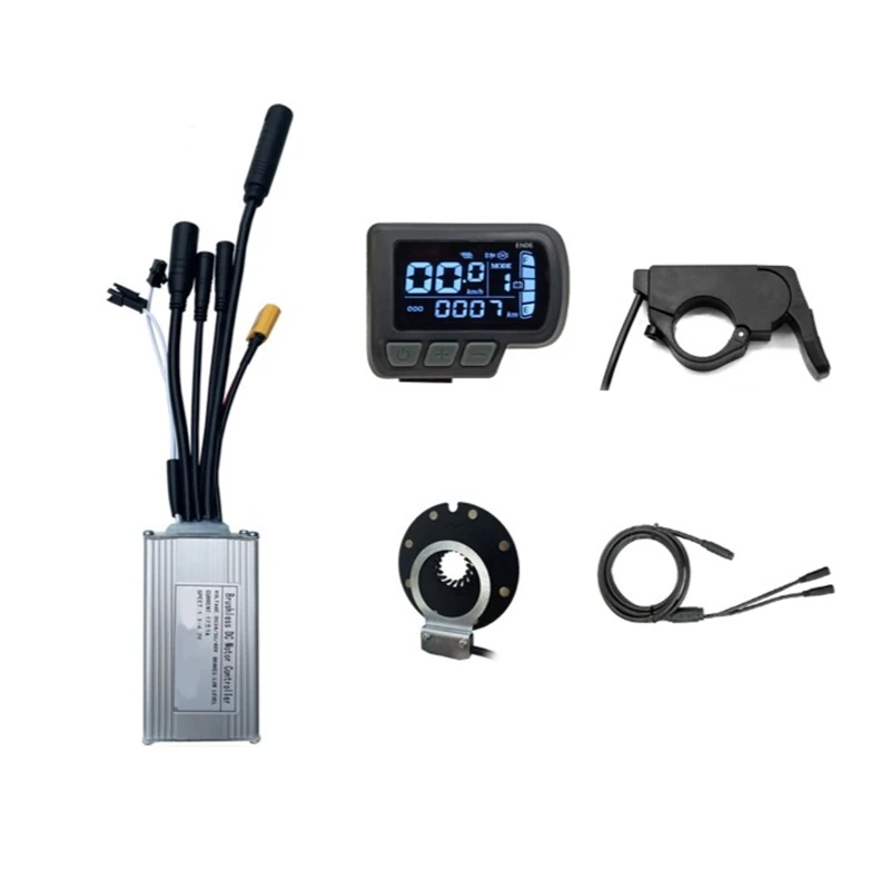 

Controller System 17A 109R Thumb Throttle LCD Display For 24V/36V/48V 250W/350W Motor ED06 With Universal Controller Small Kit