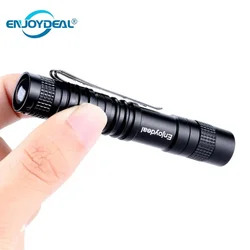 1000 Lumens LampXPE-R3 LED Clip Mini Penlight Flashlight Torch AAA Camping Portable Pocket Lantern hot