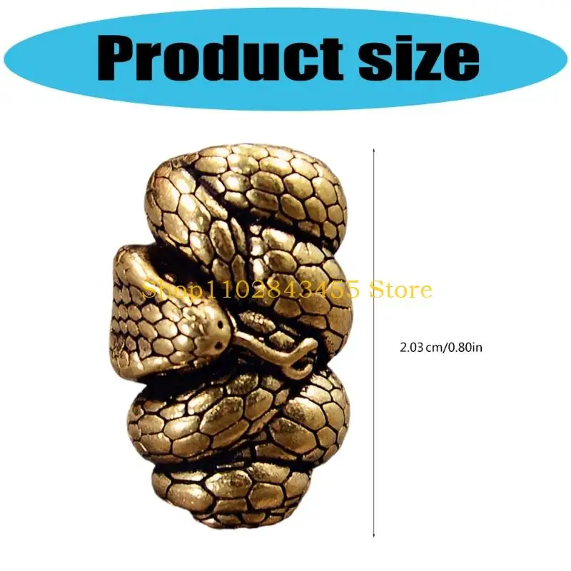 49MC Metal Snake Serpents Pendant for Keychain and Backpack Decoration Unique Snake Charm Paracord Accessories