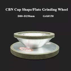CBN Cup Type/Parallel Grinding Wheel High-speed steel bearing steel tool special grinding wheel Grit#80~#320 CBN abrasive wheel