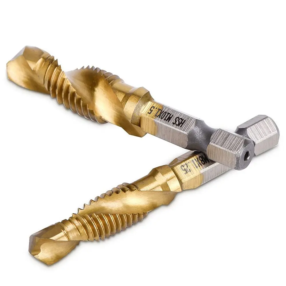 مجمع الحنفية الحنفية لقمة ثقب المسمار آلة HSS الحنفية مثقاب الخشب التيتانيوم مطلي عرقوب الحنفية لقمة ثقب عرافة عرقوب