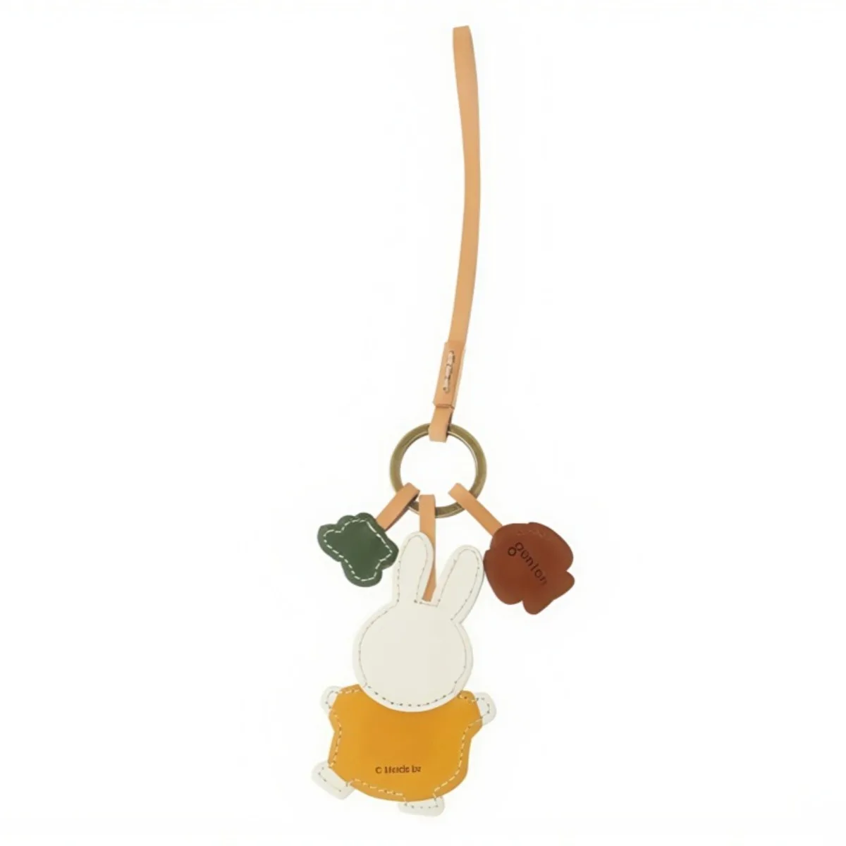 Kawaii Miffy Keychain Cute Cartoon Boris Bear Car Keychain Versatile Bag Hanger Leather Keychain Best Friend Gift view 6