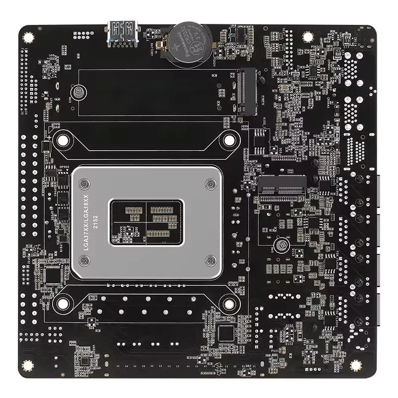 Placa-mãe Intel VPro Q670 NAS, adequado para 12, 13, 2nd Gen, CPU LGA1700, 6 * NVMe, 6 * SATA3.0, 2 * DDR5, 4X porta de rede Intel 2.5G ITX