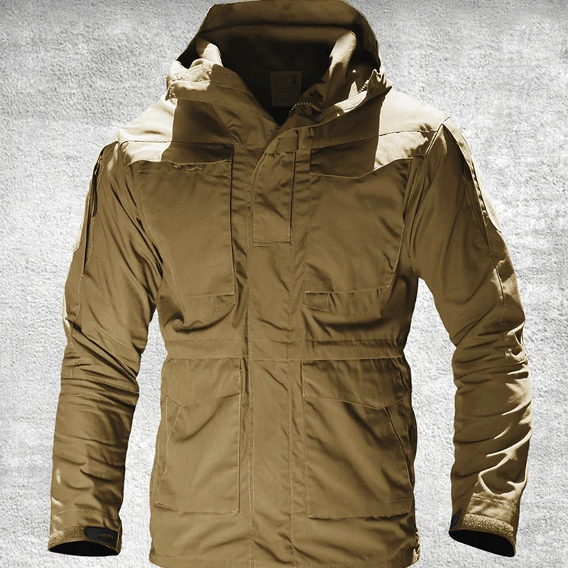 Men M65 Tactical Jacket Male Parka Winter Coat Waterproof Windbreaker Military Flight Pilot Coats Autumn Army Field Jacket S-2XL