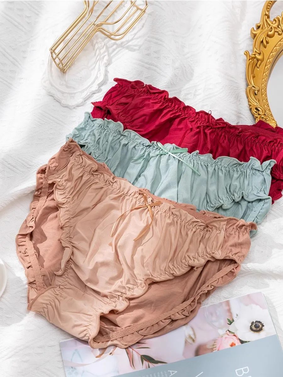 3Pcs/lot Ropa Interior Femenina Woman Underwears Plus Size 6XL Ice Silk Modal Cool Soft High Elasticity Women\'s Panties