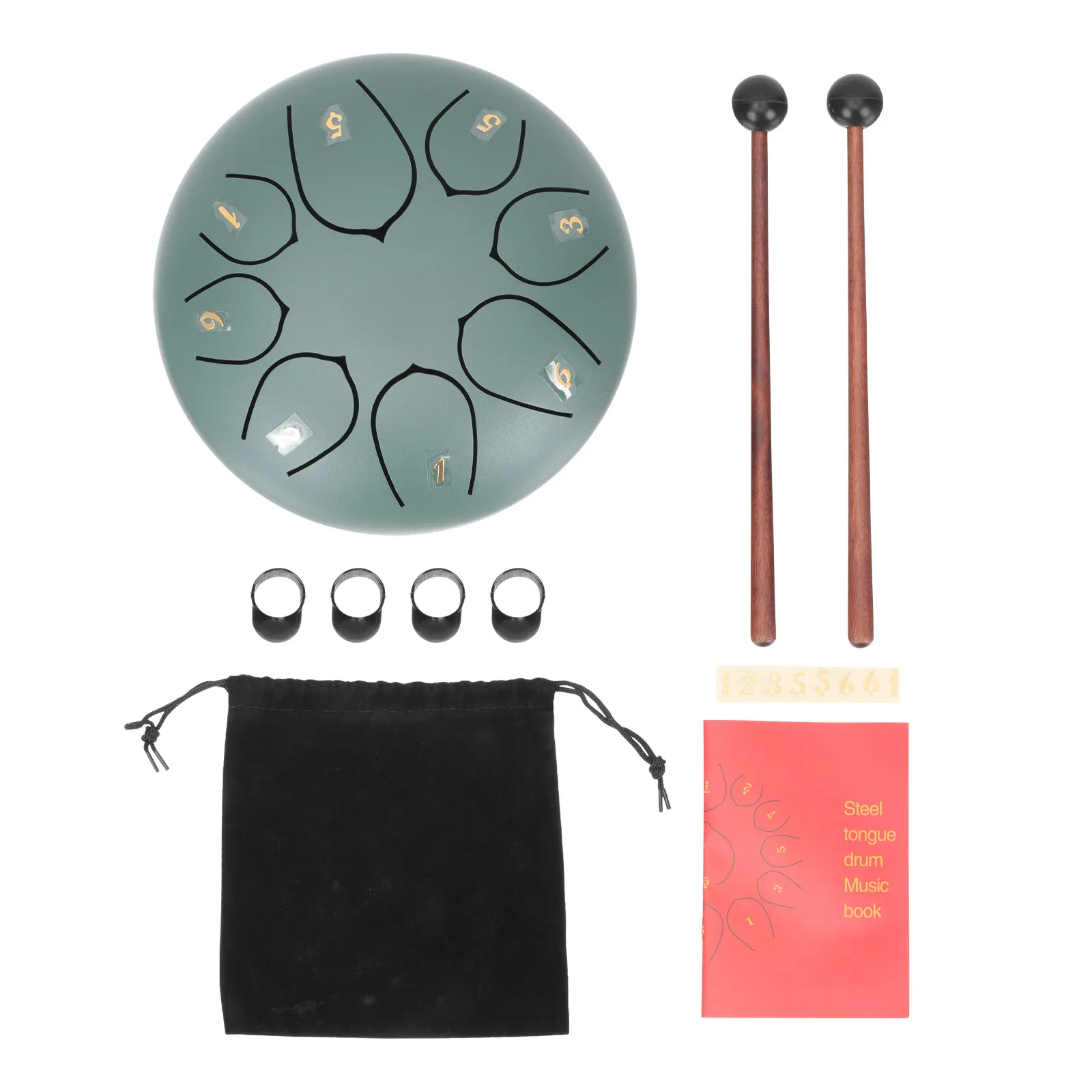 1Set Portable Steel Tongue Drums Music Instrument For Music Teacher Exquisite Ethereal Beginners