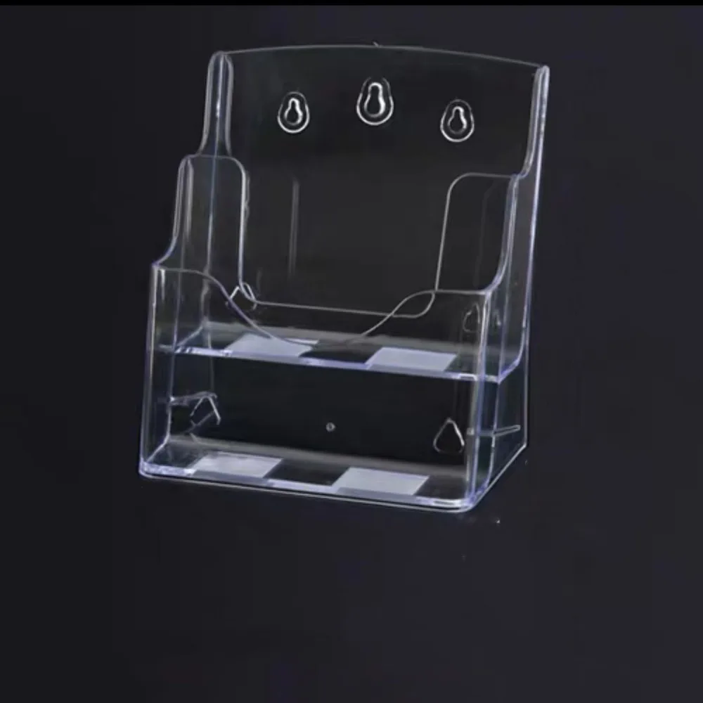 

A4/A5/A6 Clear Flyers Display Stand Wall Mount Hanging Hole Acrylic Magazine Organizers Stable Base Space Saving Brochure Holder