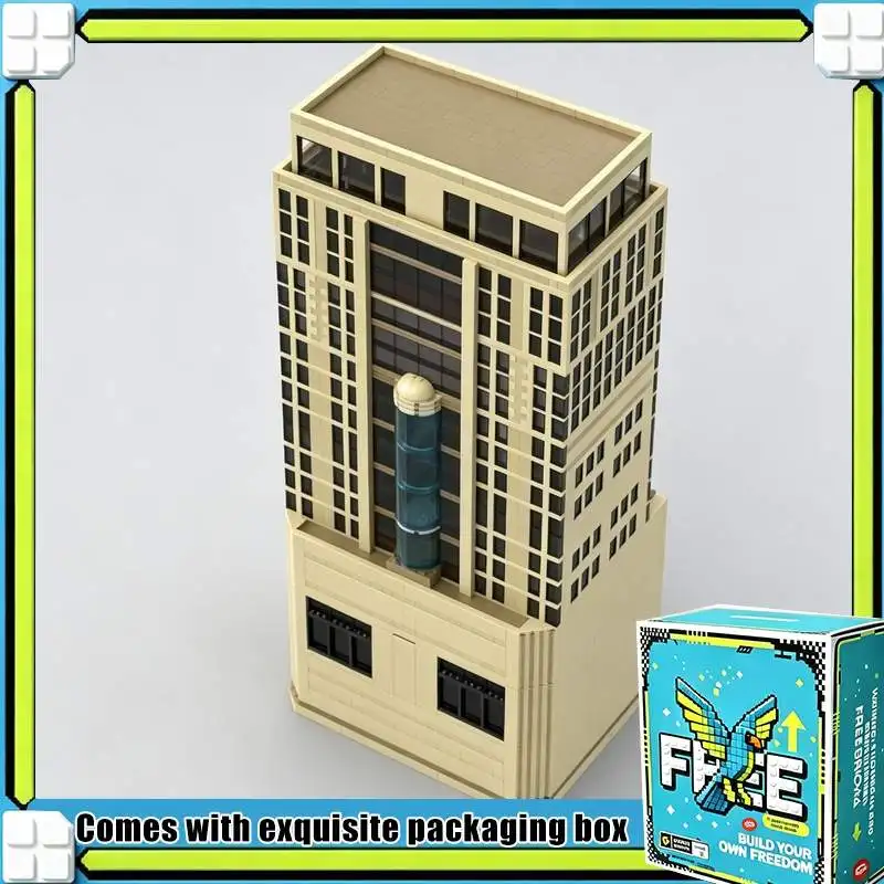 10193PCS Modern City Skyscraper Tower Modular Model Custom Building Blocks DIY Creative Assembly Puzzle Toy Street View Gift