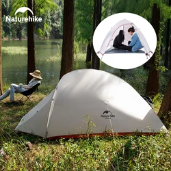 Naturehike-超軽量キャンプテント20d/210t,2層,防水,4シーズン,ポータブル,ハイキング用,2人