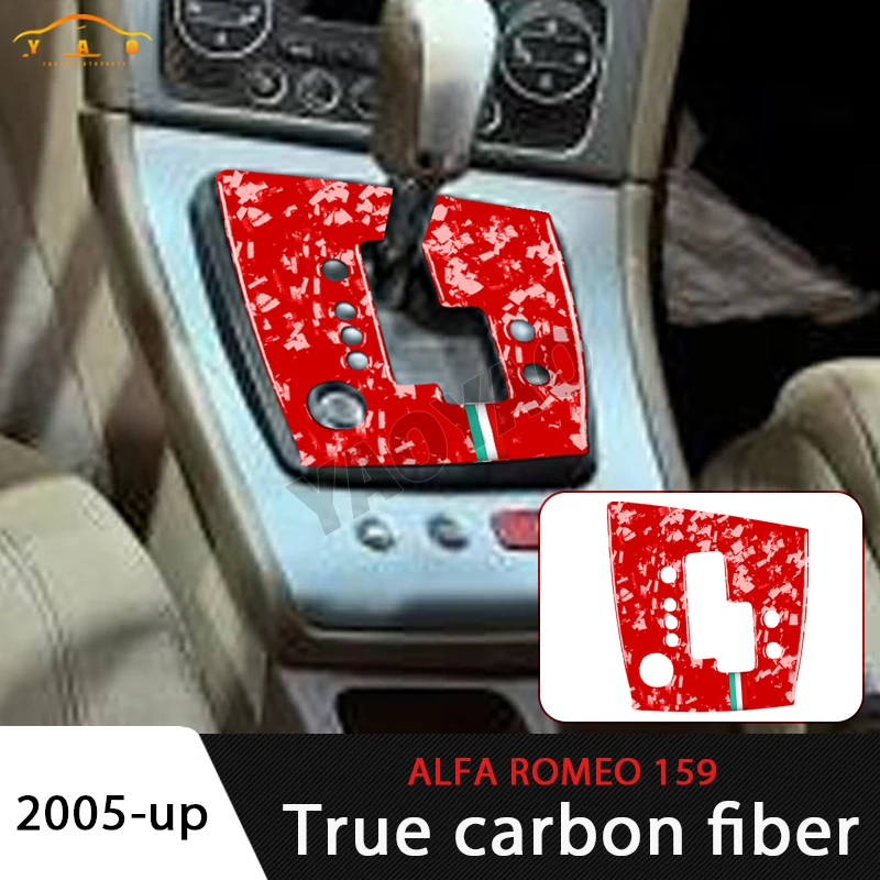 

For Alfa Romeo 159 Brera Spider 2005-2024 Forged Carbon Gear Shift Panel Trim Sticker Interior Accessories