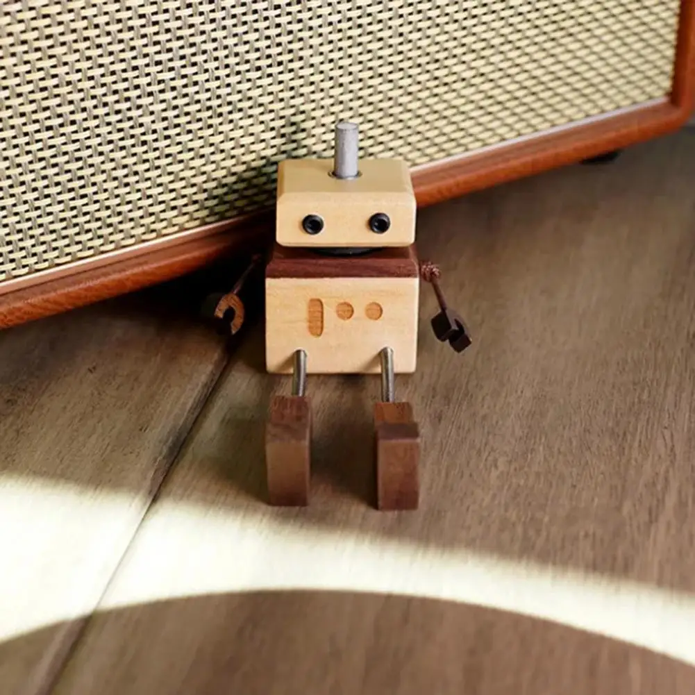 

Car Aromatherapy Wooden Figure Handmade Wooden Man for Car Handmade Wooden Robot Shaking Man Car Figurines for Unique