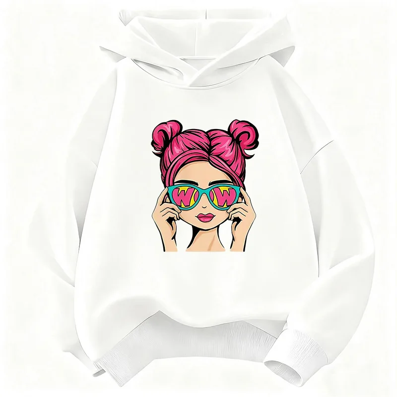

Fashion Girl Design Hoodie Sweatshirt Children's Harajuku Hoody for Boys Girls Autumn Spring Casual Hoodies