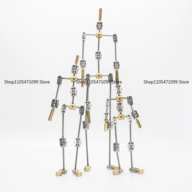 

DIY Not-Ready-Made Animation Studio Armature Kit for Stop Motion Puppet with Silicone Hands Stop-motion Animation Metal Skeleton