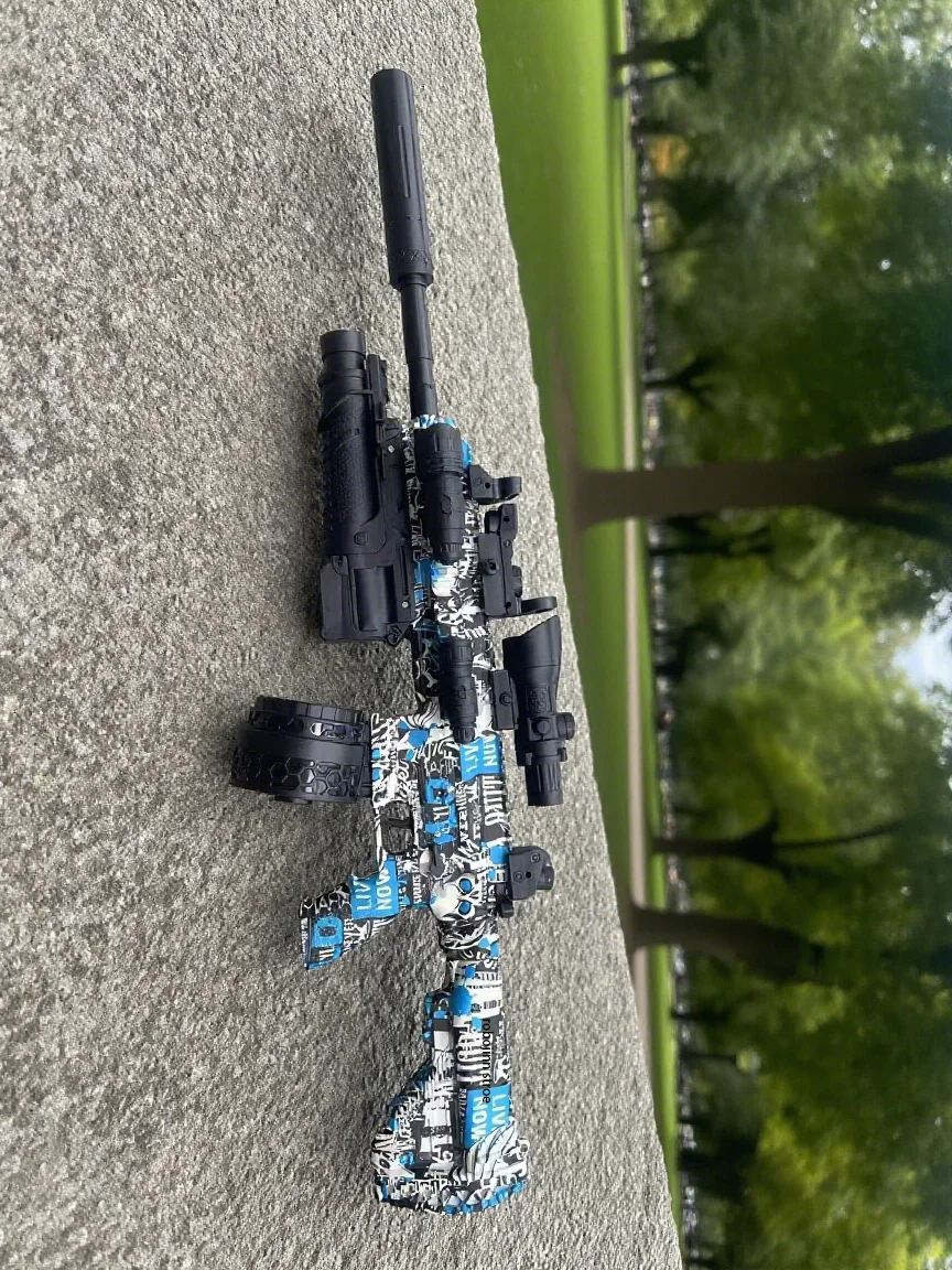 Nieuw automatisch elektrisch gelbalblasterpistool |   Milieuvriendelijk buitenschietspeelgoed met groot bereik voor teamgevecht |   Veilige gelblasters