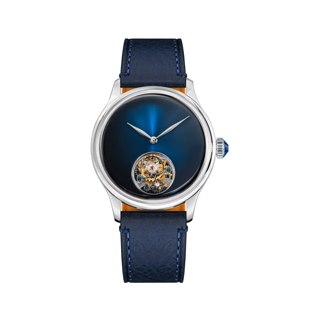 Sugess 38mm Tourbillon Männer der Uhr Minimalismus Kuppel Saphirglas mechanische Armbanduhren für Tianjin S8000 Handwind Uhrwerk