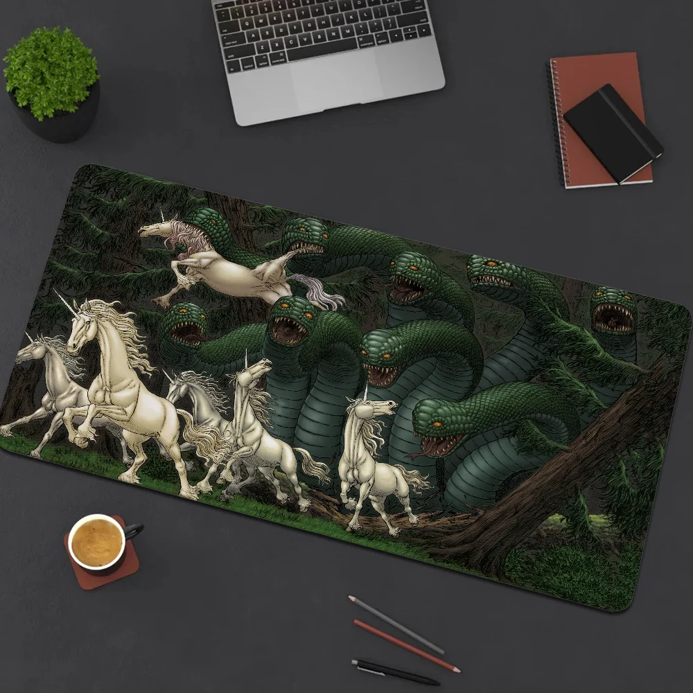 Gaming Mouse Pad Gamer Berserk Desk Accessories Mousepad Anime Pc Setup Accessories Keyboard Extended Offices Mats Mat Xxl Large