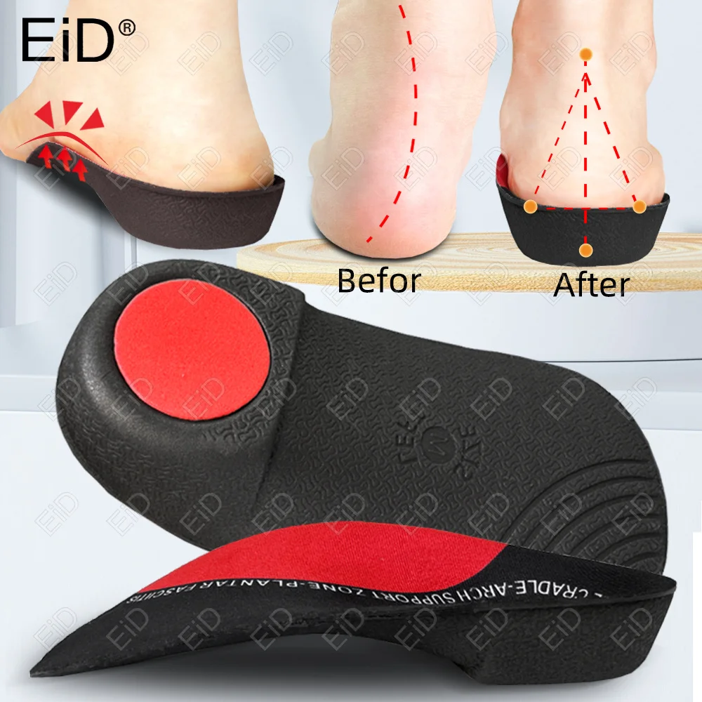 EiD Severe Orthotic Insoles for XO-Legs Arch Support Shoe Inserts for man women Flat Feet Plantar Fasciitis Heel Pain Relief