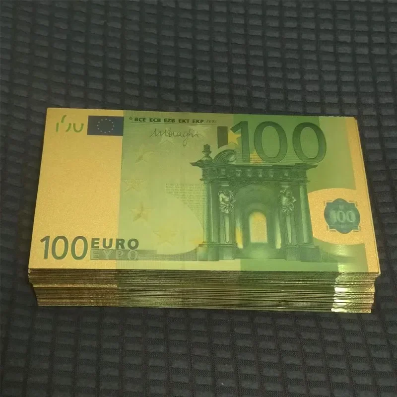 5~100pcs 100 Euro Fake Euro Bill Fake Money European Banknote 100 Euro Gold Banknotes Gifts Collection