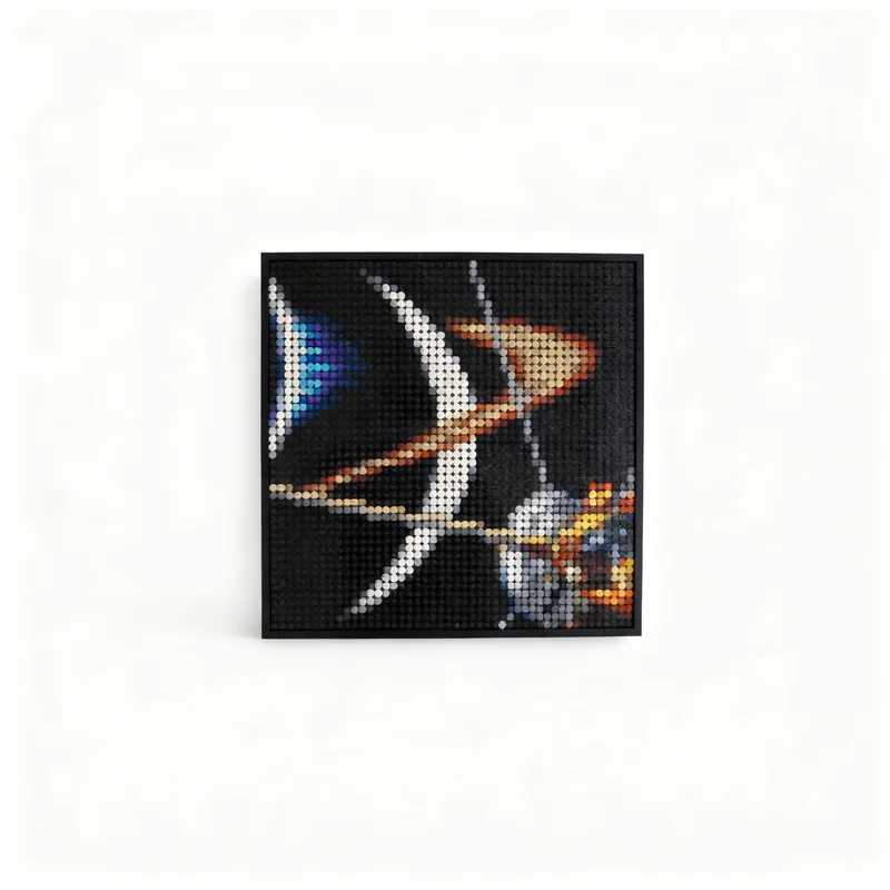 Art Craft Logo Ideas - 2322pcs MOC 아트 카시니 엔셀라두스 토성