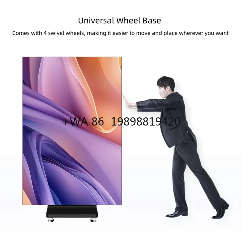 

Customized Indoor Movable Tri-Fold Elevator Factory Price LED Advertising Digital Poster Screen