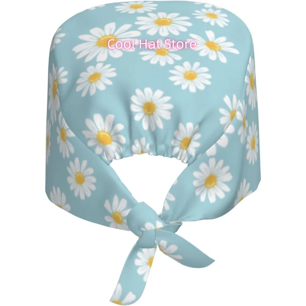 Adjustable Nurse Cap with Sweatband & Built-In Absorbent Towels - Quick-Dry Scrub Hat, Lightweight Cap Suitable for Wom