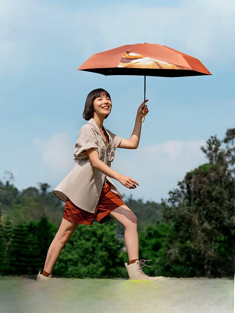 

Зонт-капсула Bananaphor с черным покрытием, большой, с защитой от УФ-излучения, унисекс, портативный, от солнца и дождя